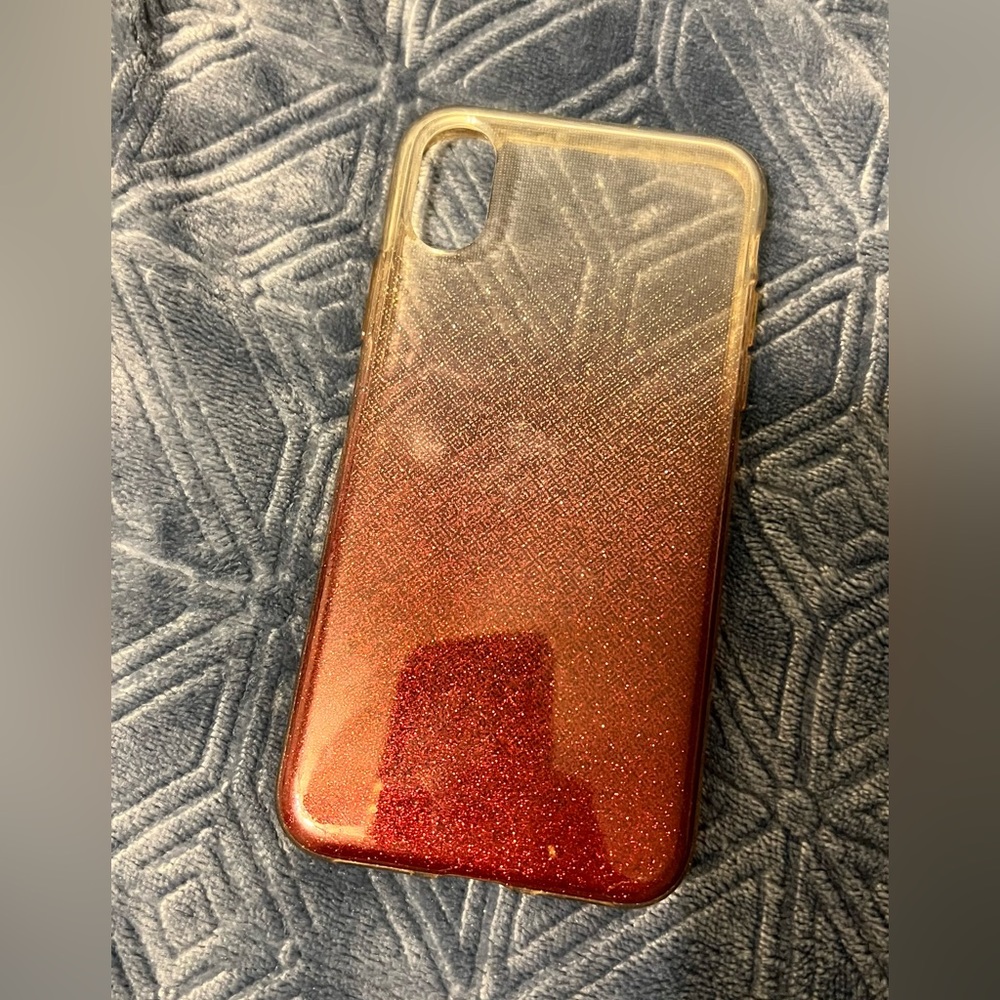 Pink Ombré Sparkle XS/X Phone Case
